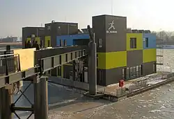 Schwimmendes Modulgebäude IBA Dock in Hamburg von 2010