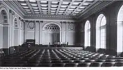 Großer Ibach-Saal, Blick auf Podium