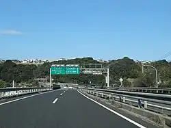 Übergang von Ibusuki Sky Line in die Kyūshū-Autobahn