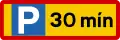 Parkdauer max. 30 Minuten