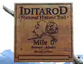 Beginn der Iditarod National Historic Trail in Seward