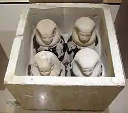 Kanopenkasten 12./13. Dynastie, Museo Civico Archeologico, Bologna