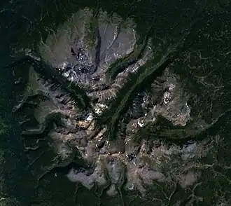 Satellitenbild der Ilgachuz Range