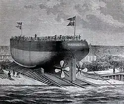 Torpedoskibet „Tordenskjold“ løber af Stabelen