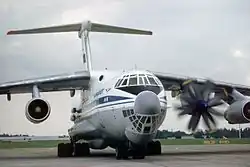 Erprobungsträger Il-76LL für das PTL-Triebwerk D-236T auf der ILA 1994