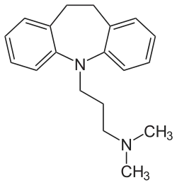 Strukturformel von Imipramin