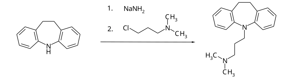 Synthese von Imipramin