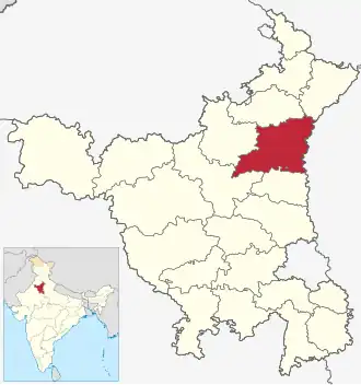 Positionskarte des Distrikts Karnal
