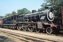 Erhaltene Lokomotive der Heissdampfvariante HPS im National Rail Museum of India