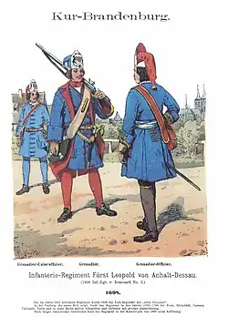 Das Regiment Anhalt-Dessau zu Fuß 1698 – Richard Knötel 1890