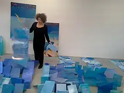 Inge-Rose Lippok im Atelier Lortzingstraße