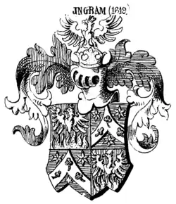 Wappen derer von Ingram (1619) in Siebmachers Wappenbüchern