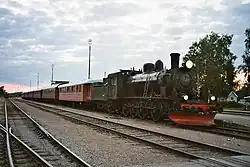 Dampfzug nach Slagnäs