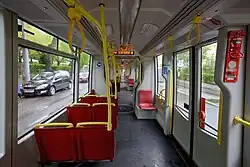 Innenraum der zweiten Fahrzeugserie (Type B1)