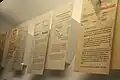 Diverse Dokumente aus der Innenausstellung