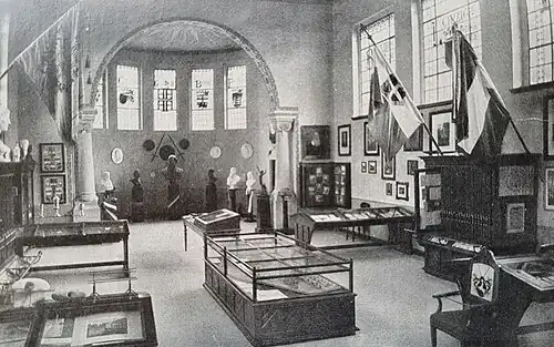 Inneres des Jahn-Museums vor 1930, Blick nach Norden