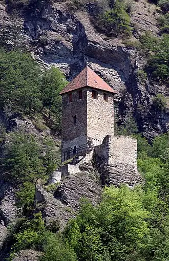 Burg Innerjuvalt in Rothenbrunnen