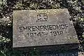 Inschrift Ehrenfriedhof 1914–1918