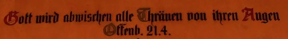 Inschrift rechte Wandfläche