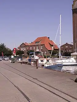 Ehemalige Eisenbahngleise im Hafen