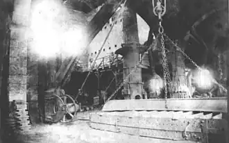 Innenansicht der Varigney-Fabrik (Dampierre-lès-Conflans), die Eisenindustrie wurde bis Mitte des 20. Jahrhunderts entwickelt