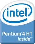 Neues Logo des Intel Pentium 4 mit Hyper-Threading