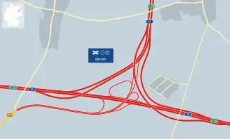 Übersichtskarte Autobahndreieck Barnim