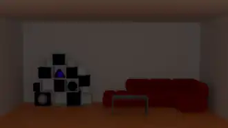 Vier verschiedene Lichtintensitäten