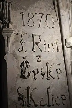 Signatur von František Rint