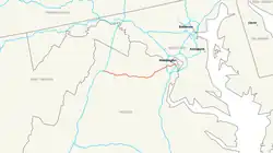 Streckenverlauf der Interstate 66