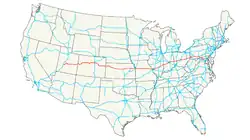 Streckenverlauf der Interstate 70