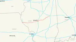 Streckenverlauf der Interstate 72