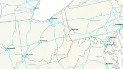 Streckenverlauf der Interstate 79