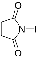 Strukturformel von N-Iodsuccinimid