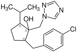 Strukturformel von Ipconazol