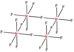 Strukturformel von Iridium(V)-fluorid