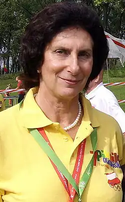 Mit Bronze gab es noch einmal eine Medaille für die überaus erfolgreiche Irena Szewińska (hier im Jahr 2007) – 1964 hatte sie ihre erste olympische Goldmedaille gewonnen, viele weitere folgten bei Europameisterschaften und Olympischen Spielen