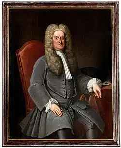 Öl-Portrait von Isaac Newton
