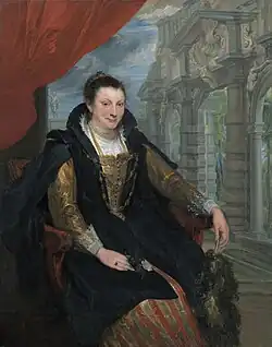 Anthonis van Dyck: Isabella Brant (die Frau von Rubens), 1621