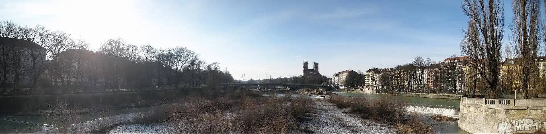 Isarpanorama von der Corneliusbrücke