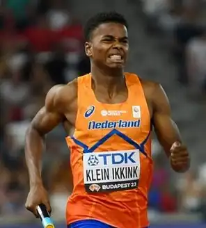 Isaya Klein Ikkink bei den Weltmeisterschaften 2023 in Budapest