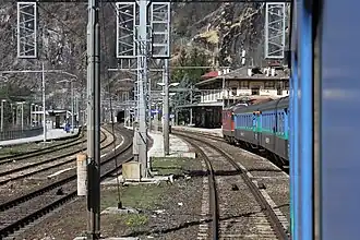Bahnhof Iselle di Trasquera (Sicht Richtung Brig)