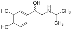 Struktur von Isoprenalin