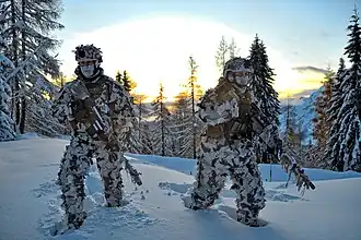 Zwei Alpini des 8. Regiments im Jahre 2019