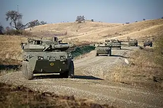 Centauros des Regiments Nizza Cavalleria auf der Scorpion Legacy 2019 bei Cincu in Rumänien