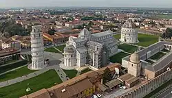 Die Piazza del Duomo in Pisa