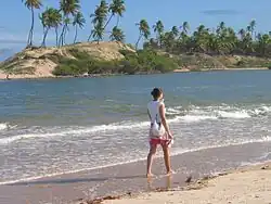 Wanderung am Flussstrand der Barra do Itariri