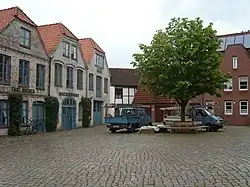 Innenhof der ehemaligen Burg