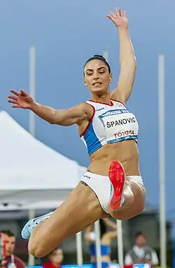 Ivana Vuleta – als Ivana Španović zweifache WM-Dritte (2013/2015) und Olympiadritte von 2016 – belegte Rang&nbsp;sieben