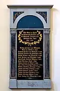 Gedenktafel für die Kriegsteilnehmer 1808–1815